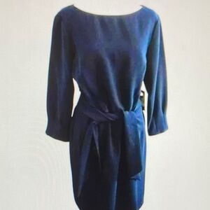 Classic Navy Tie-Waist Dress - Women's Navy Dress